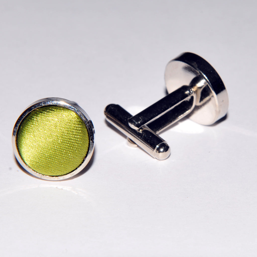 Cravate 100% soie Vert Chartreuse