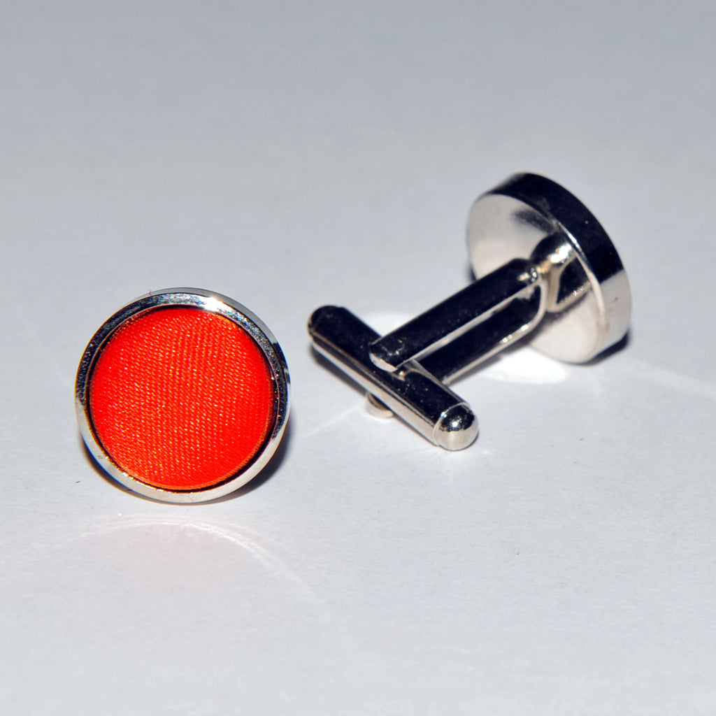 Cravate 100% soie Orange Slim